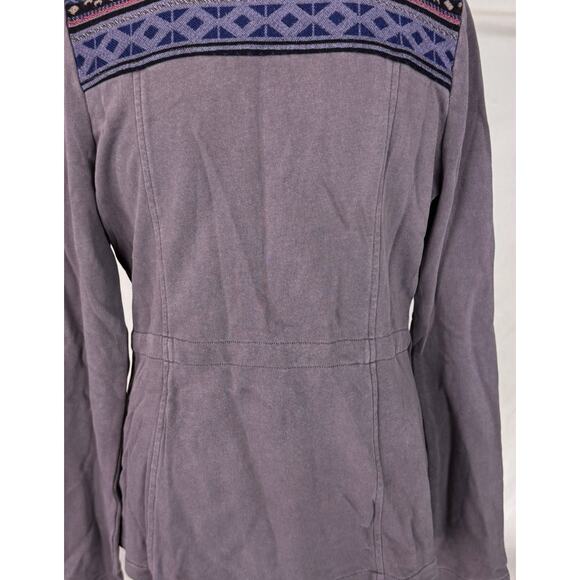 Others Follow Large Gray Zip Up Sweater Jacket NEW NWT 100% Cotton - Picture 8 of 9